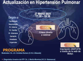SEXTA JORNADA: TARDES DEL CORAZÓN. Actualización en Hipertensión Pulmonar.